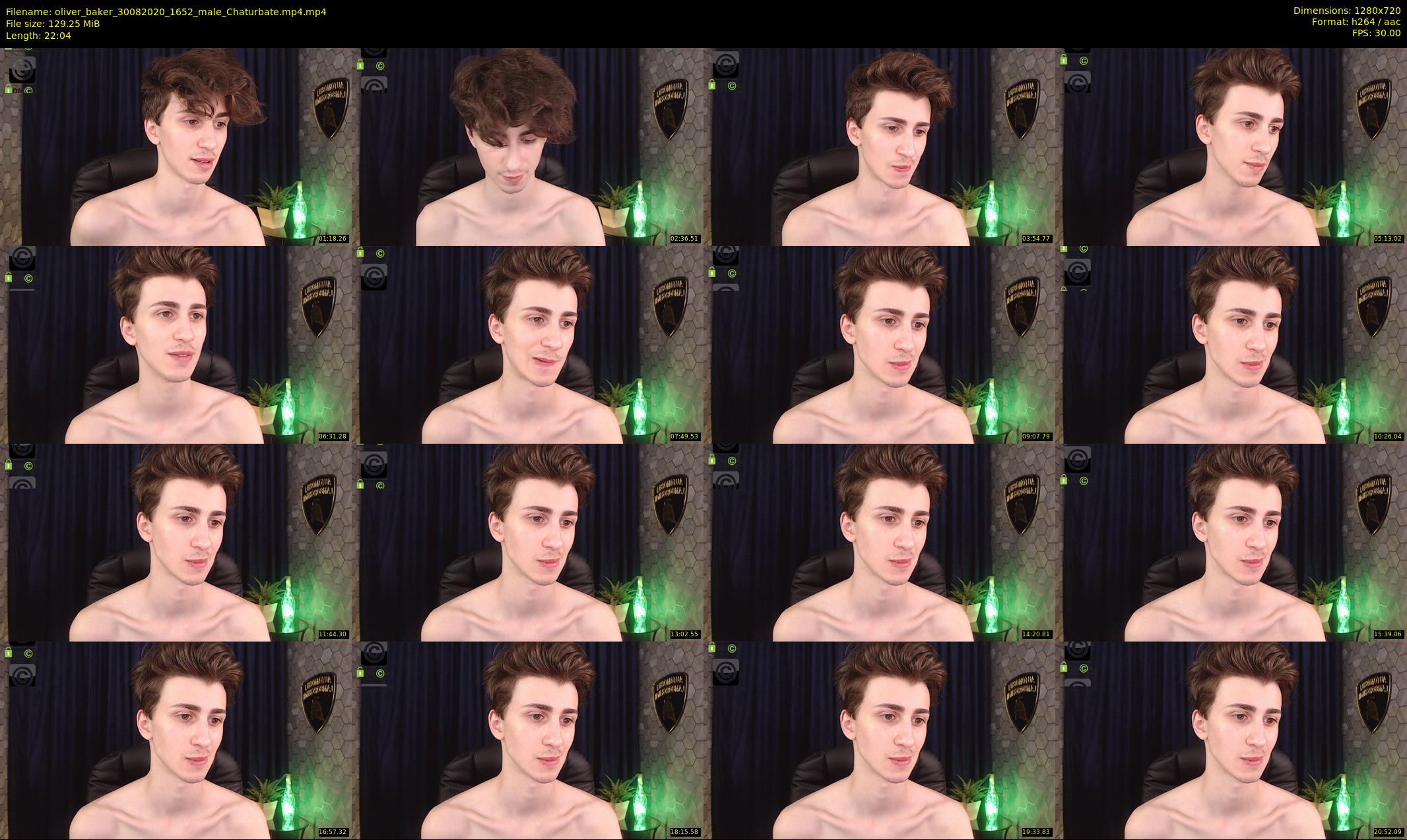oliver_baker — 23 minute Chaturbate male cam show recording, 720p, Aug 30, 2020
