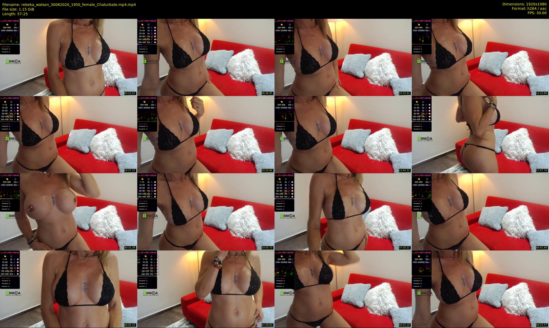 rebeka_watson — 58 minute Chaturbate female cam show recording, 1080p, Aug 30, 2020