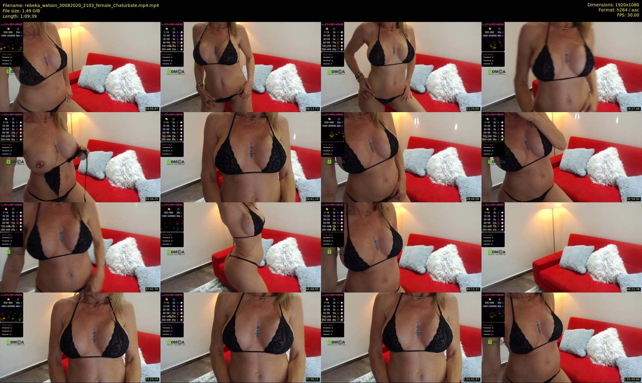 rebeka_watson — 70 minute Chaturbate female cam show recording, 1080p, Aug 30, 2020