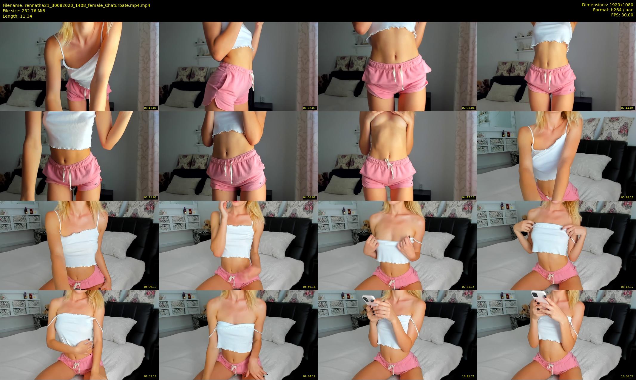rennatha21 — 12 minute Chaturbate female cam show recording, 1080p, Aug 30, 2020