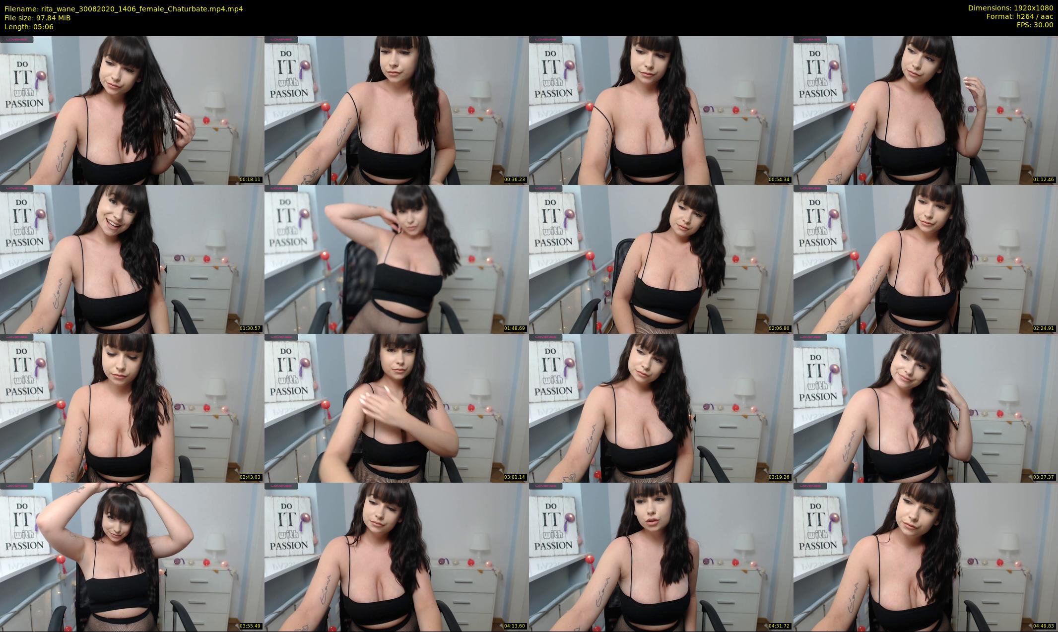 rita_wane — 6 minute Chaturbate female cam show recording, 1080p, Aug 30, 2020