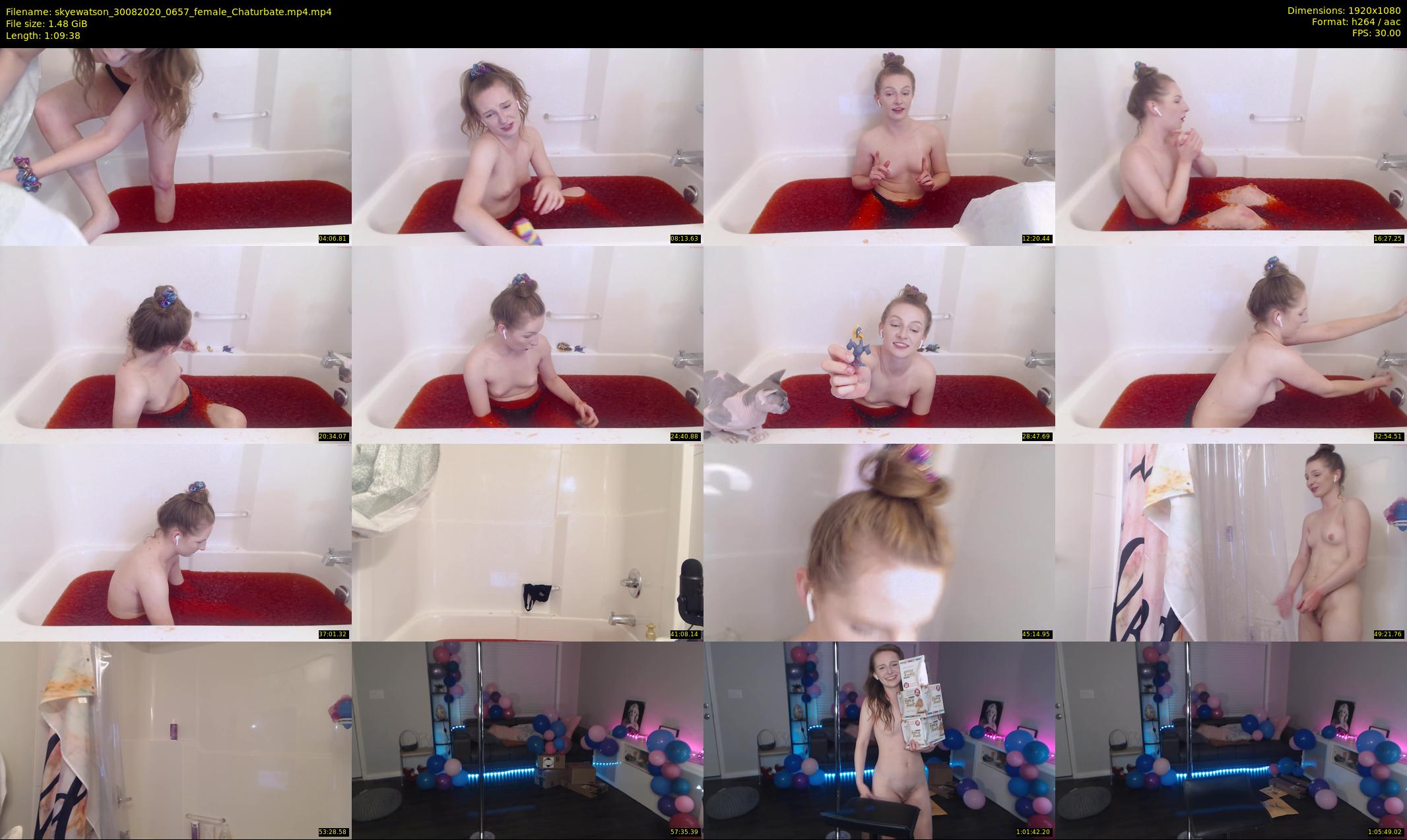 skyewatson — 70 minute Chaturbate female cam show recording, 1080p, Aug 30, 2020