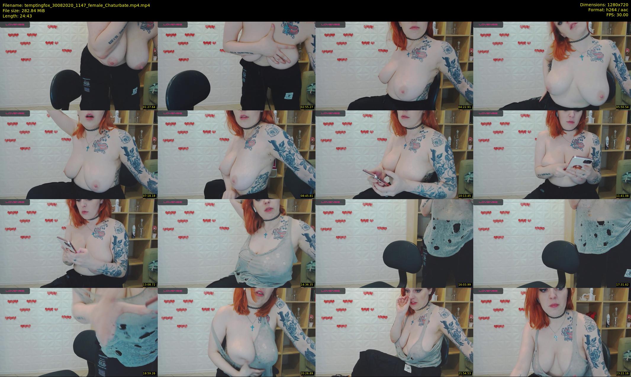 temptingfox — 25 minute Chaturbate female cam show recording, 720p, Aug 30, 2020