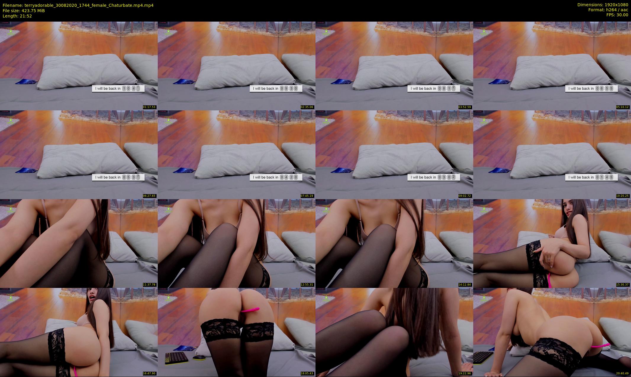 terryadorable — 22 minute Chaturbate female cam show recording, 1080p, Aug 30, 2020