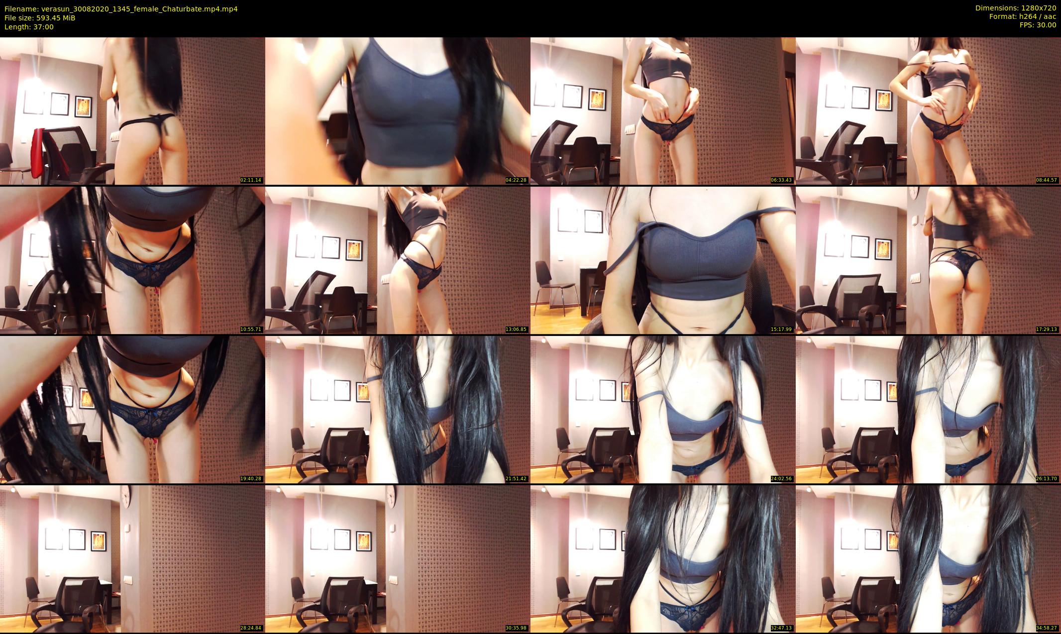 verasun — 37 minute Chaturbate female cam show recording, 720p, Aug 30, 2020