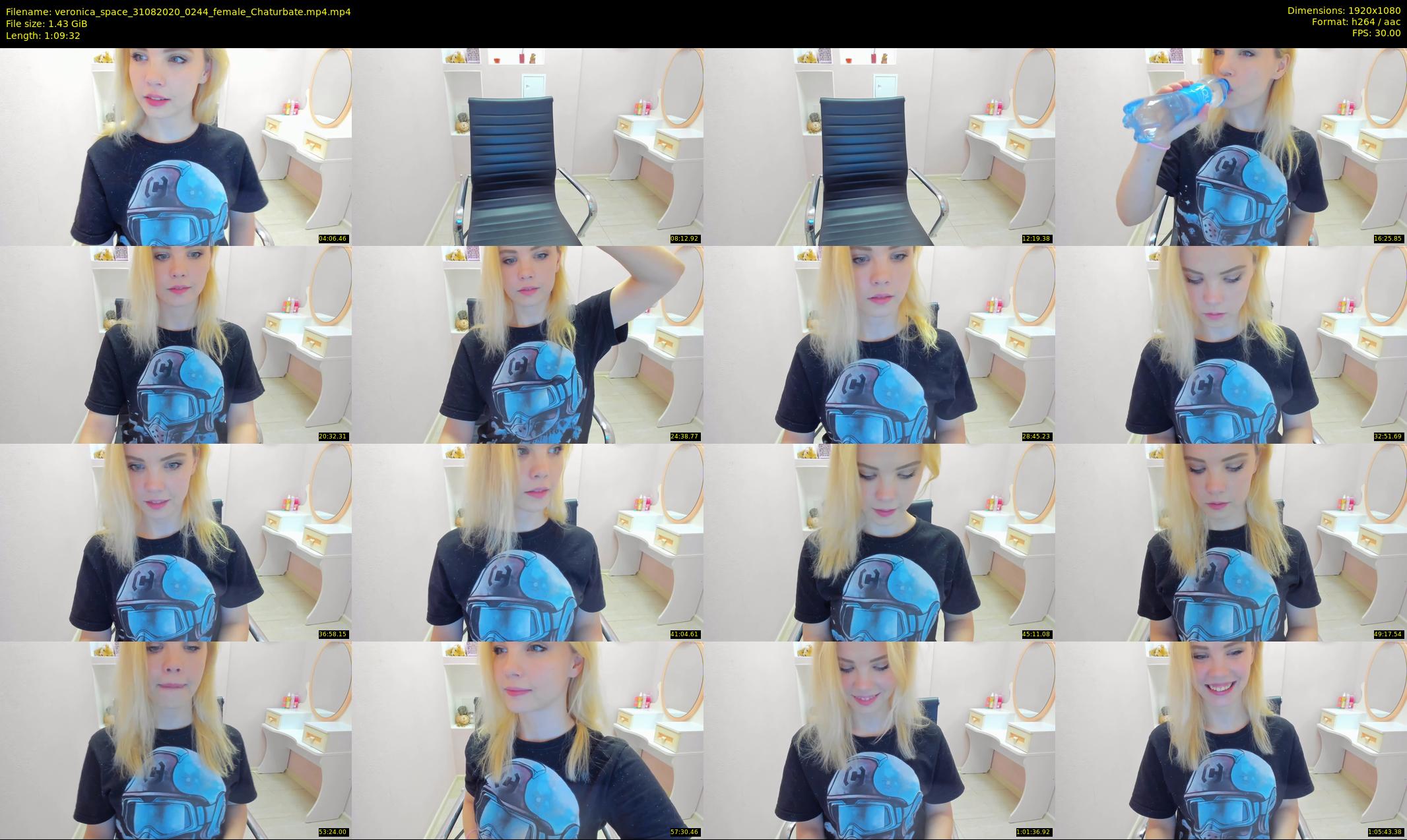 veronica_space — 70 minute Chaturbate female cam show recording, 1080p, Aug 31, 2020