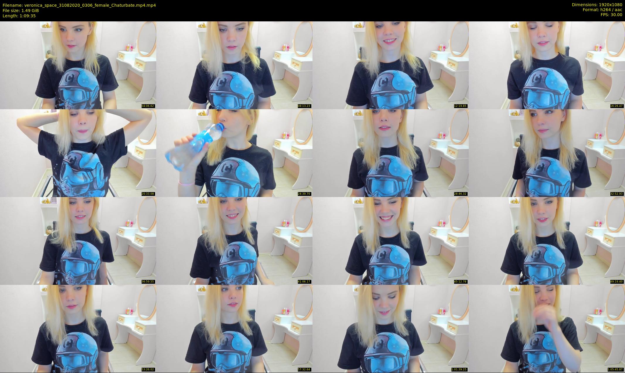 veronica_space — 70 minute Chaturbate female cam show recording, 1080p, Aug 31, 2020