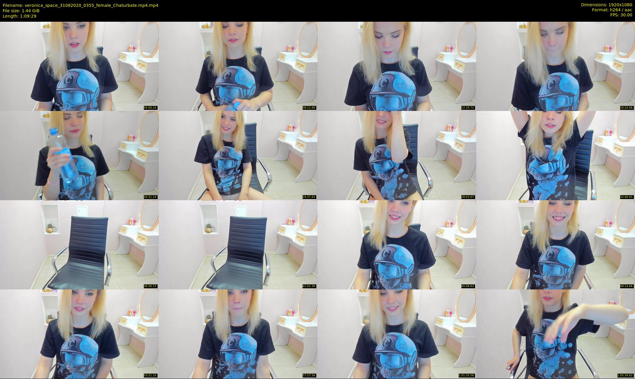 veronica_space — 70 minute Chaturbate female cam show recording, 1080p, Aug 31, 2020