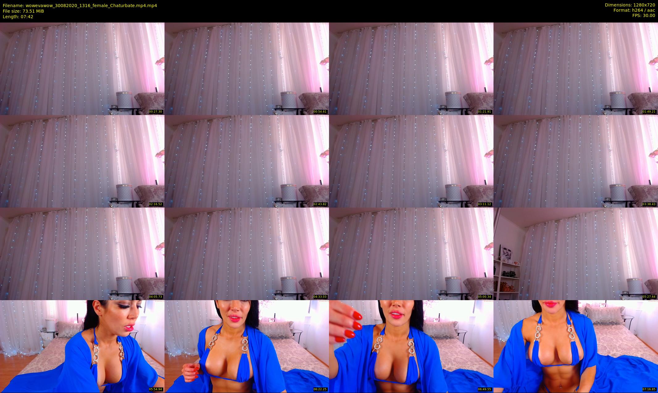 wowevawow — 8 minute Chaturbate female cam show recording, 720p, Aug 30, 2020