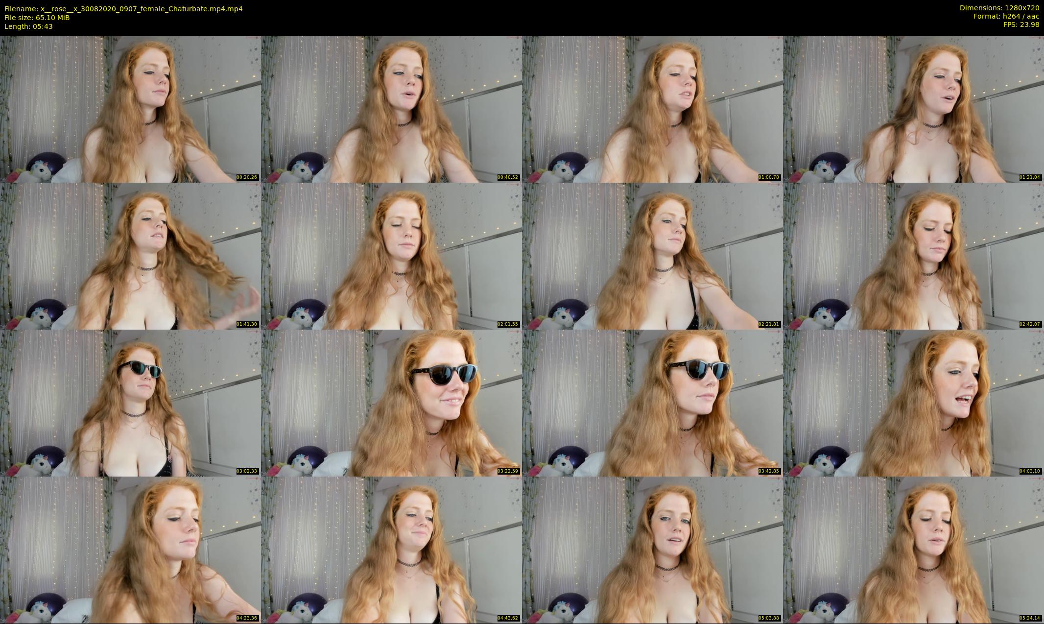 x__rose__x — 6 minute Chaturbate female cam show recording, 720p, Aug 30, 2020