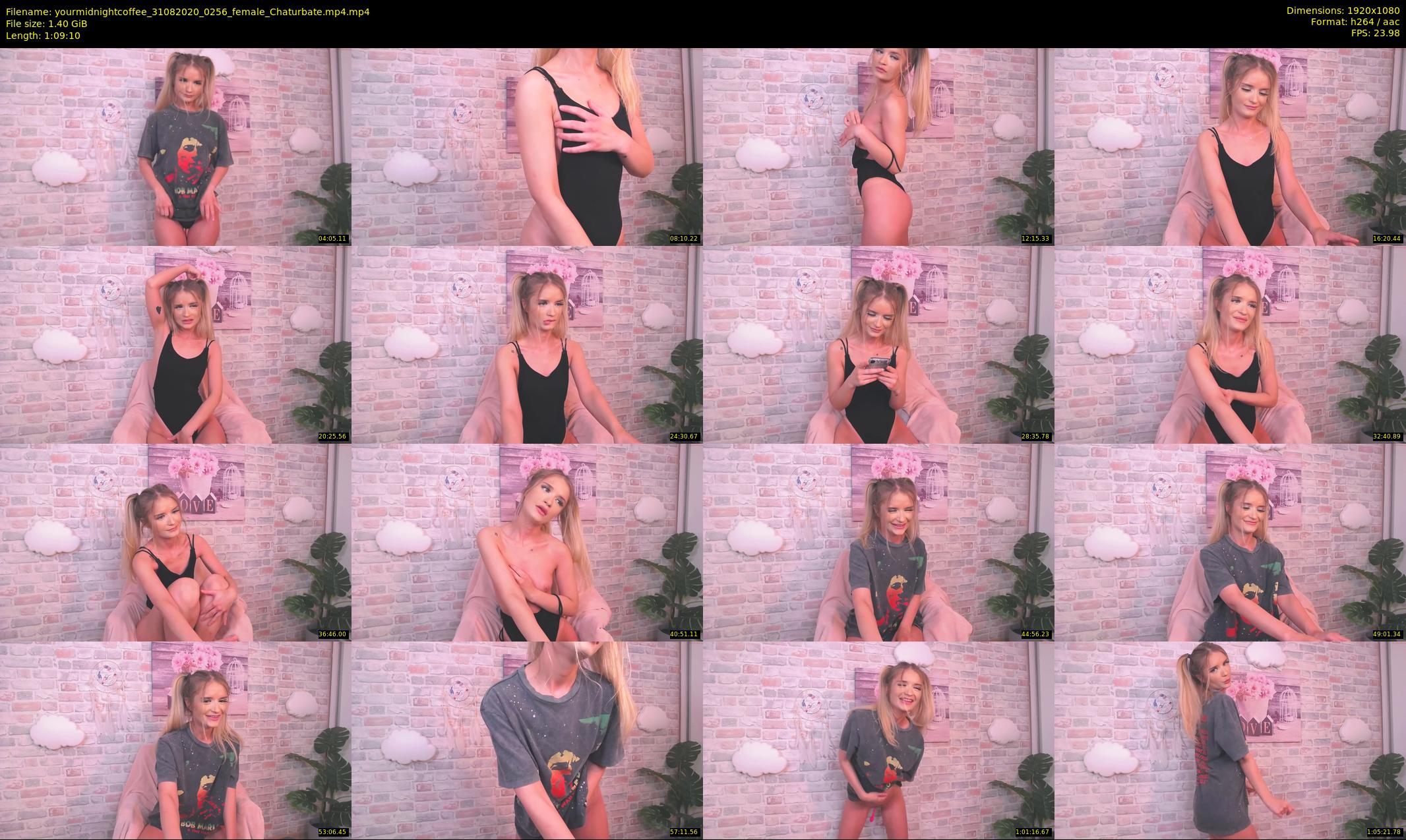 yourmidnightcoffee — 70 minute Chaturbate female cam show recording, 1080p, Aug 31, 2020