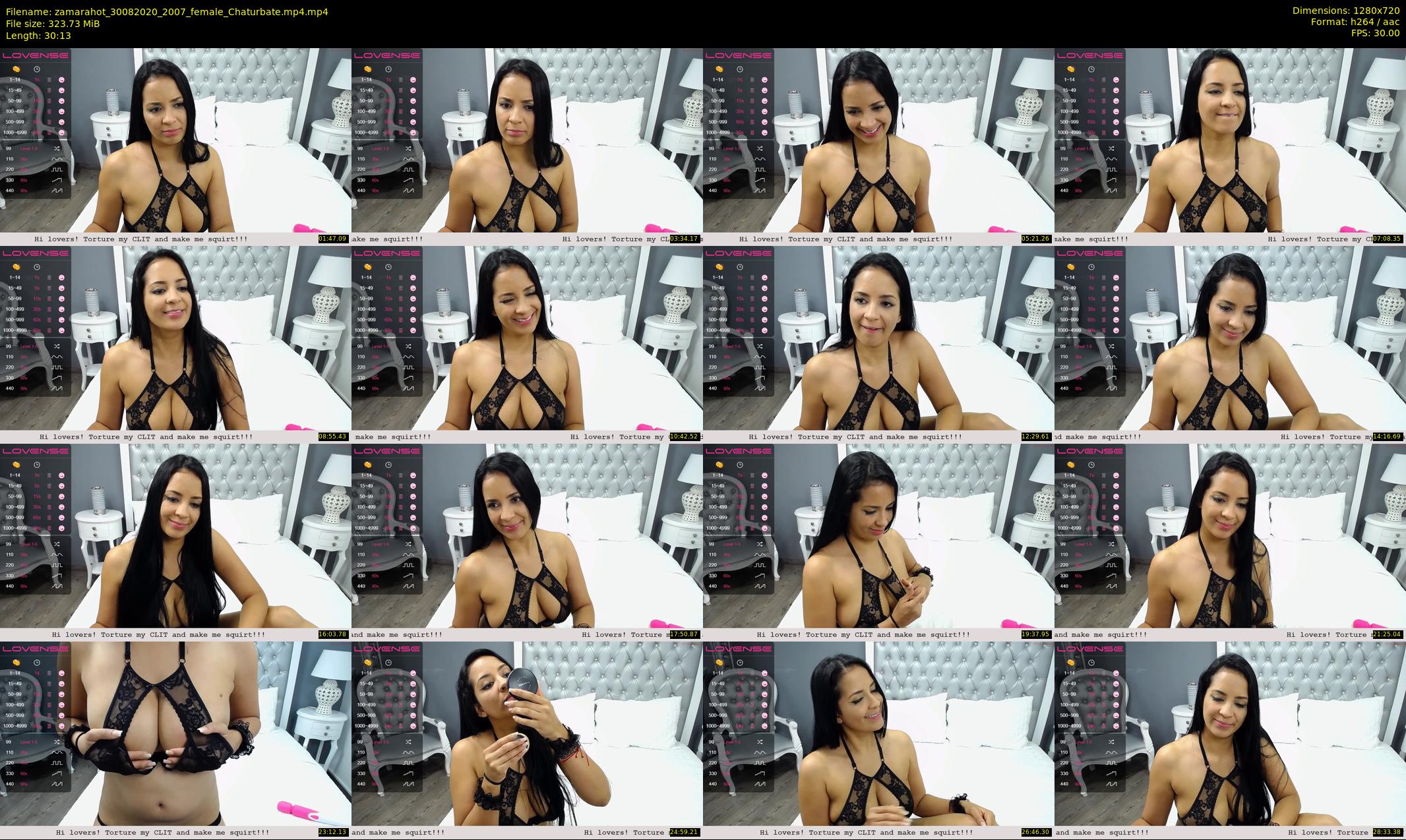 zamarahot — 31 minute Chaturbate female cam show recording, 720p, Aug 30, 2020