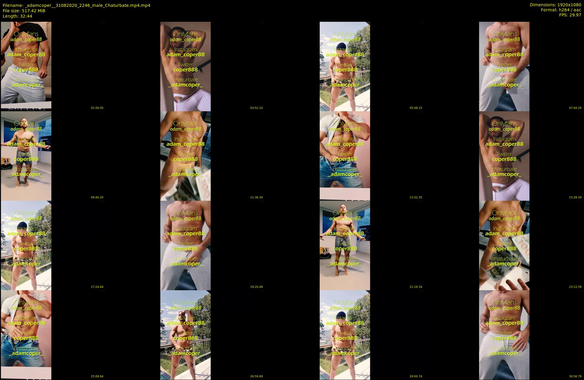 _adamcoper_ — 33 minute Chaturbate male cam show recording, 1080p, Aug 31, 2020