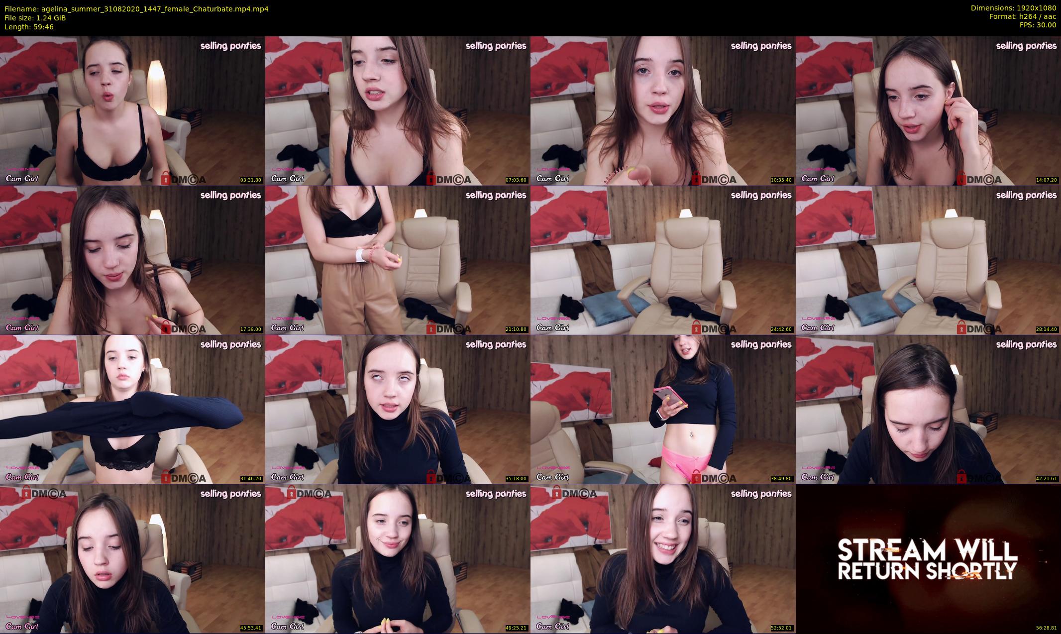 agelina_summer — 60 minute Chaturbate female cam show recording, 1080p, Aug 31, 2020