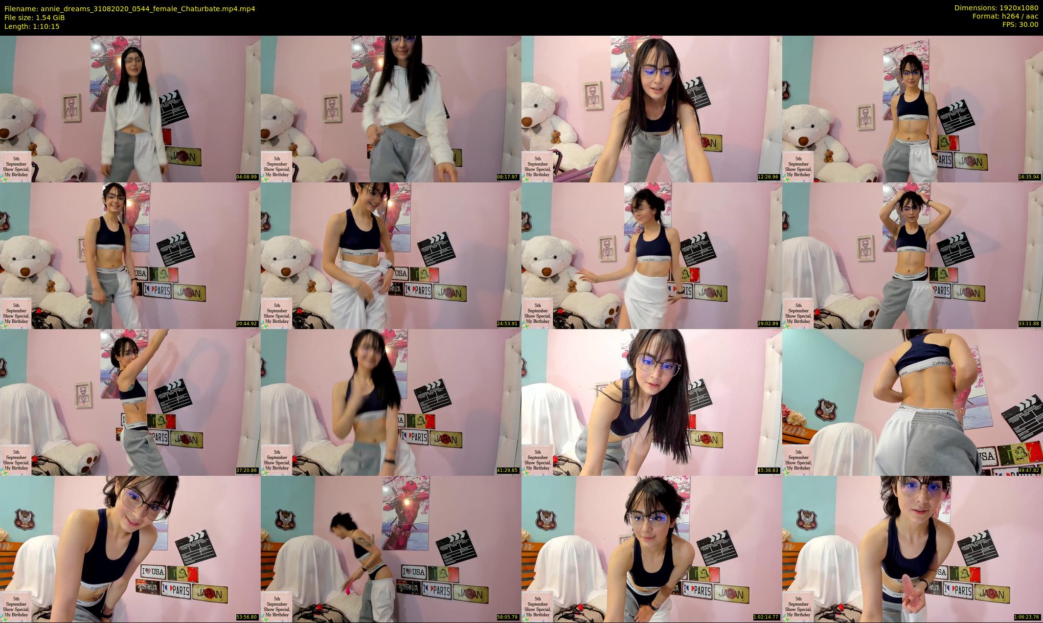 annie_dreams — 71 minute Chaturbate female cam show recording, 1080p, Aug 31, 2020