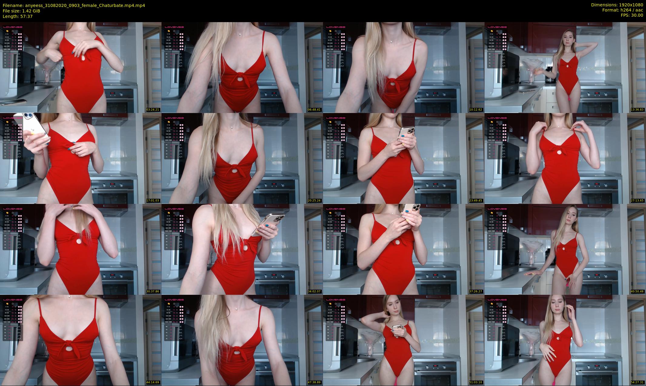 anyeess — 58 minute Chaturbate female cam show recording, 1080p, Aug 31, 2020