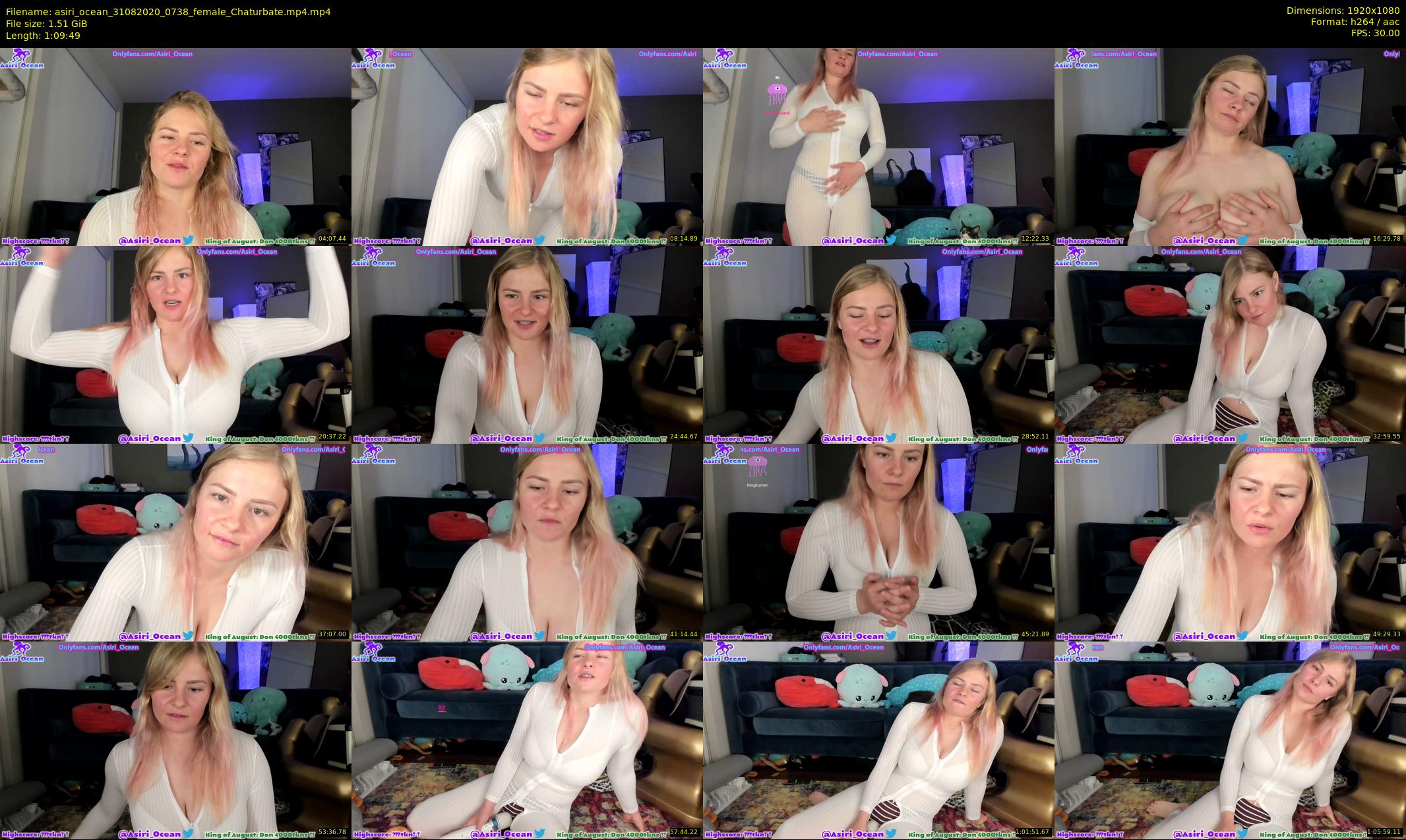 asiri_ocean — 70 minute Chaturbate female cam show recording, 1080p, Aug 31, 2020