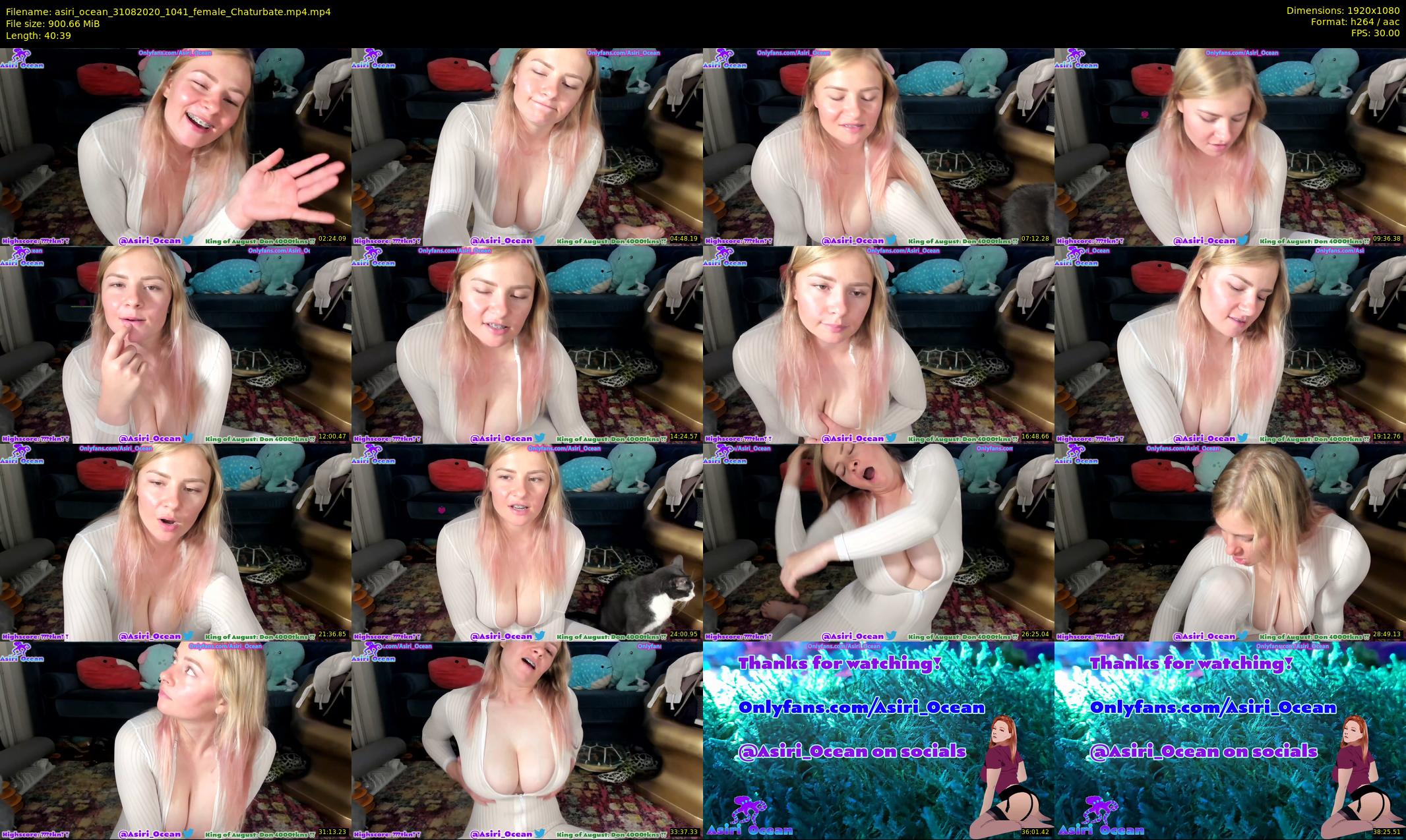 asiri_ocean — 41 minute Chaturbate female cam show recording, 1080p, Aug 31, 2020