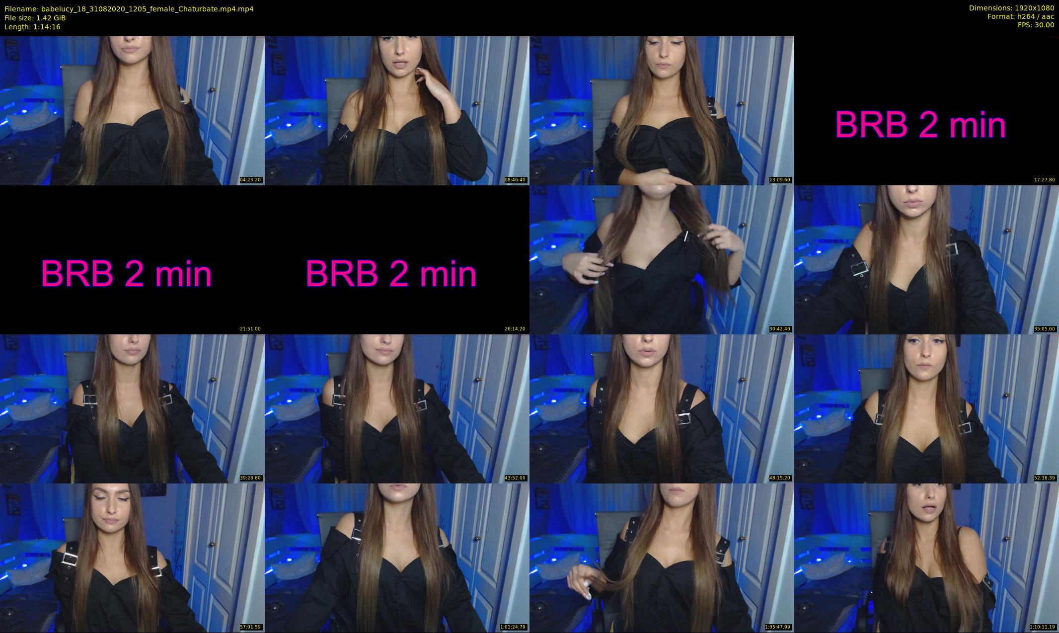 babelucy_18 — 75 minute Chaturbate female cam show recording, 1080p, Aug 31, 2020