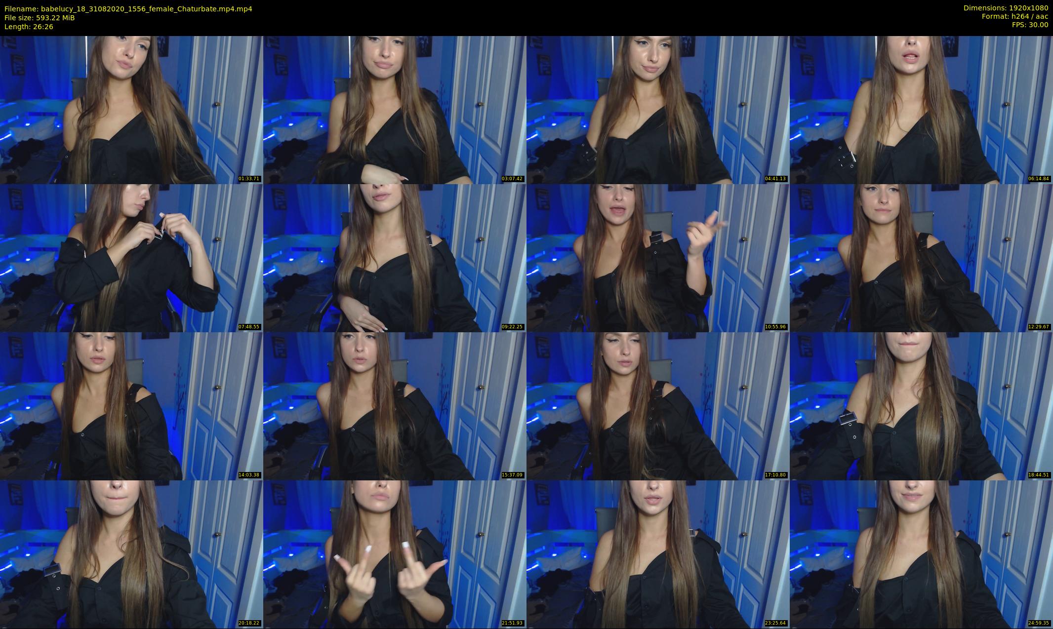 babelucy_18 — 27 minute Chaturbate female cam show recording, 1080p, Aug 31, 2020