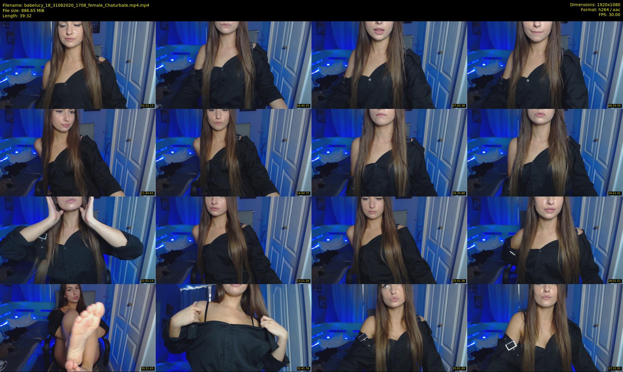 babelucy_18 — 40 minute Chaturbate female cam show recording, 1080p, Aug 31, 2020