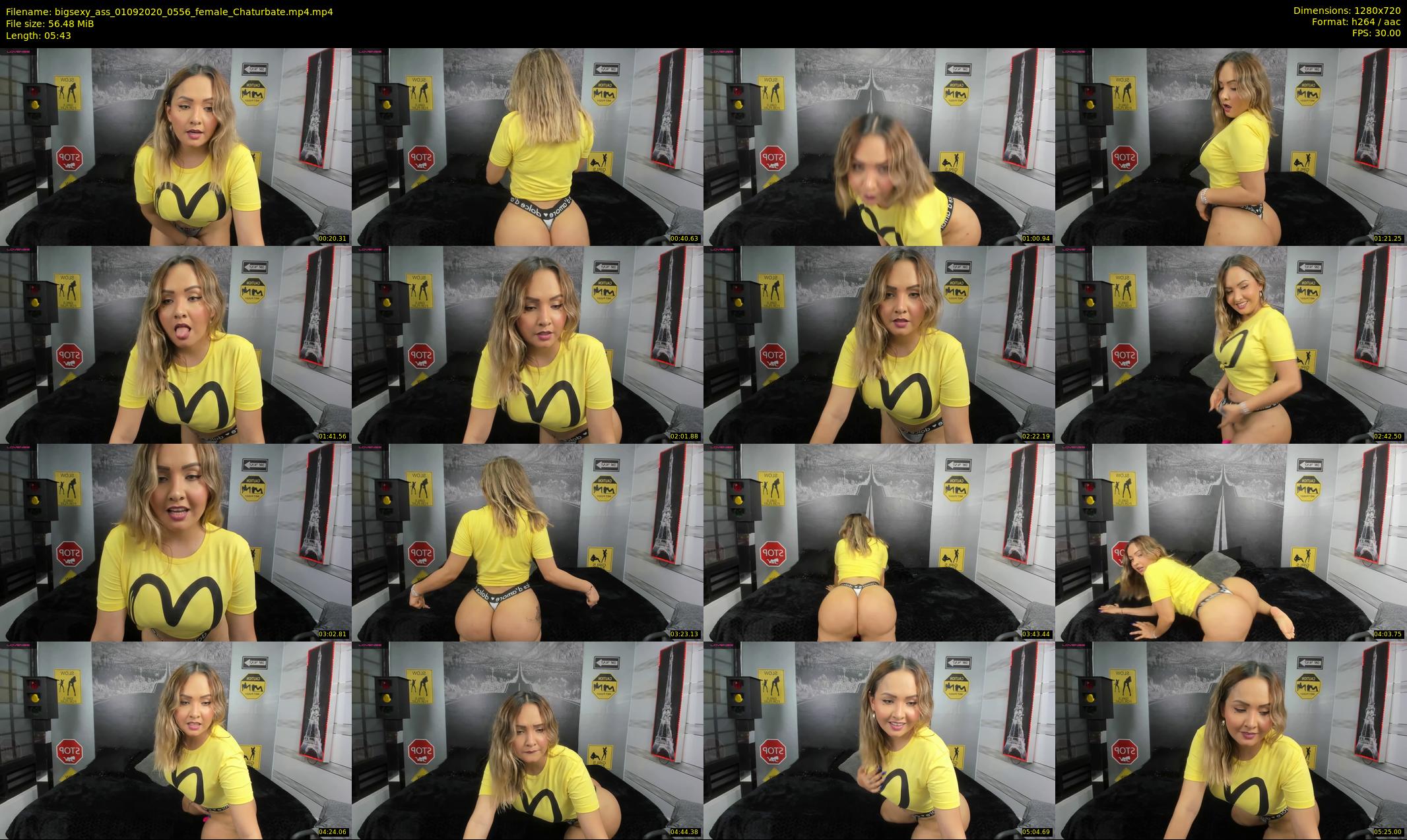 bigsexy_ass — 6 minute Chaturbate female cam show recording, 720p, Sep 1, 2020