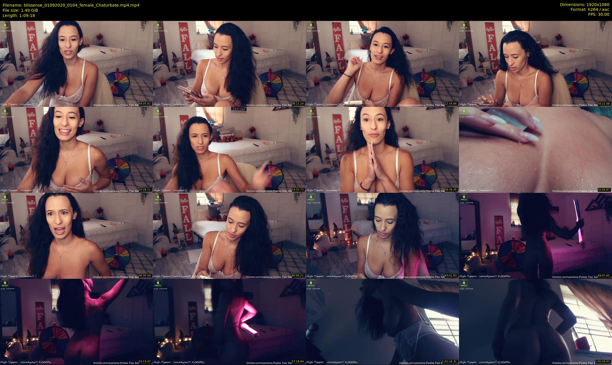 blissense — 70 minute Chaturbate female cam show recording, 1080p, Sep 1, 2020