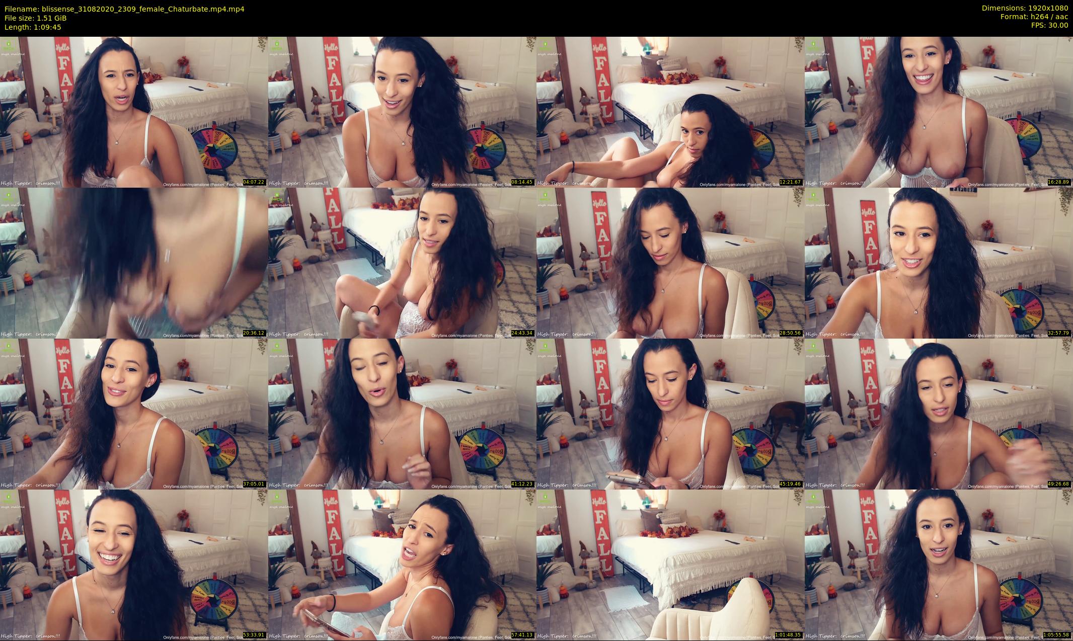 blissense — 70 minute Chaturbate female cam show recording, 1080p, Aug 31, 2020