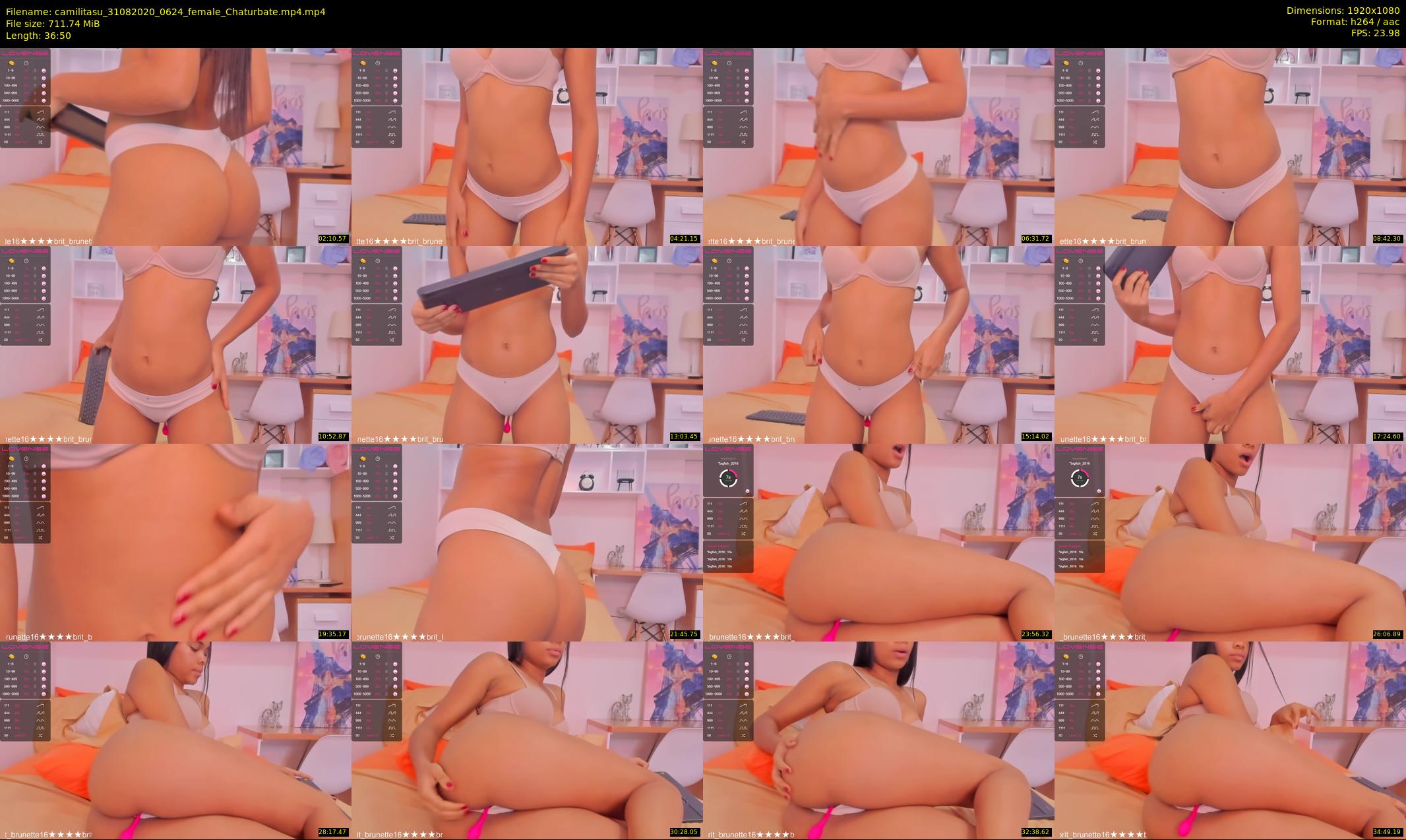 camilitasu — 37 minute Chaturbate female cam show recording, 1080p, Aug 31, 2020