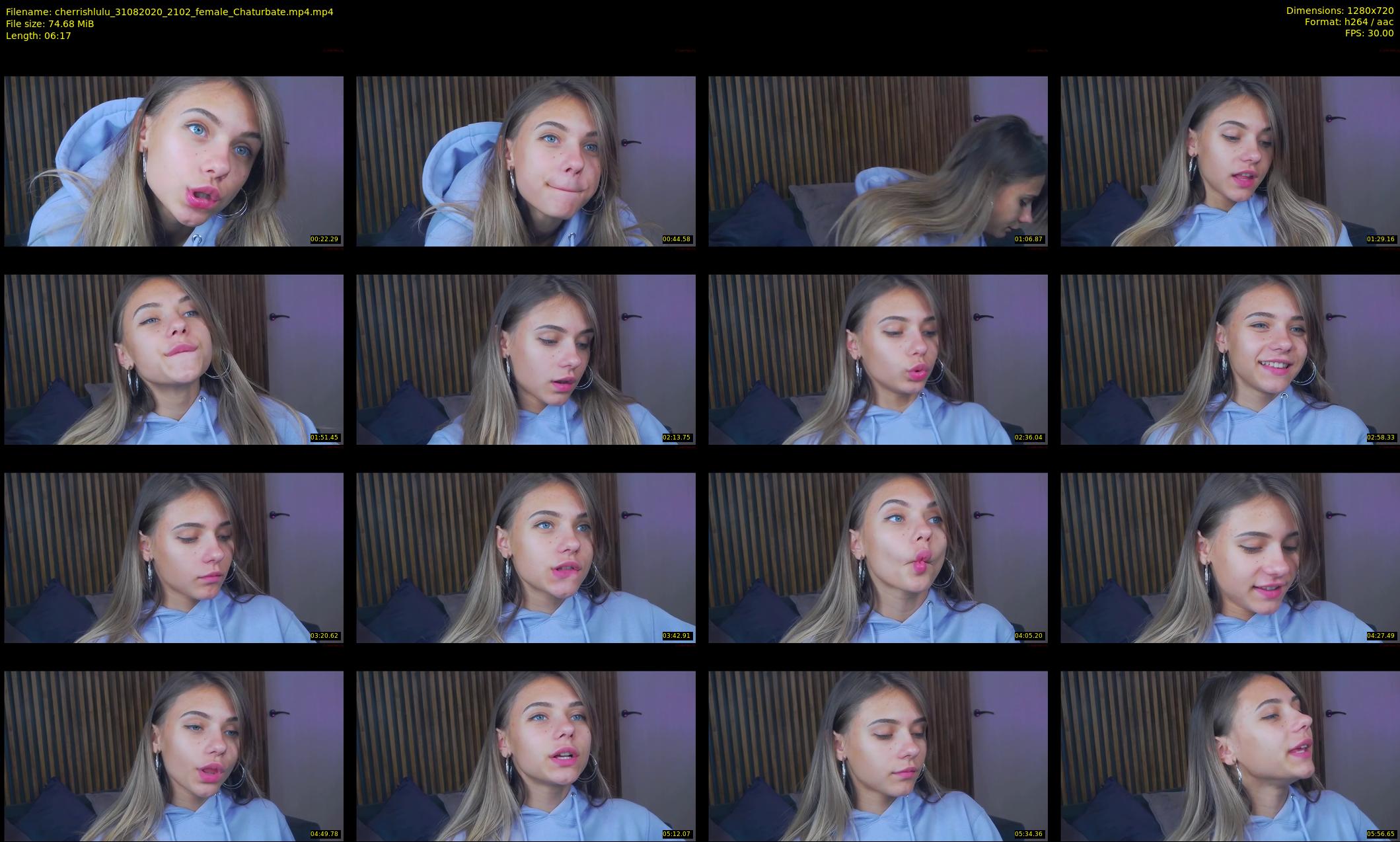 cherrishlulu — 7 minute Chaturbate female cam show recording, 720p, Aug 31, 2020