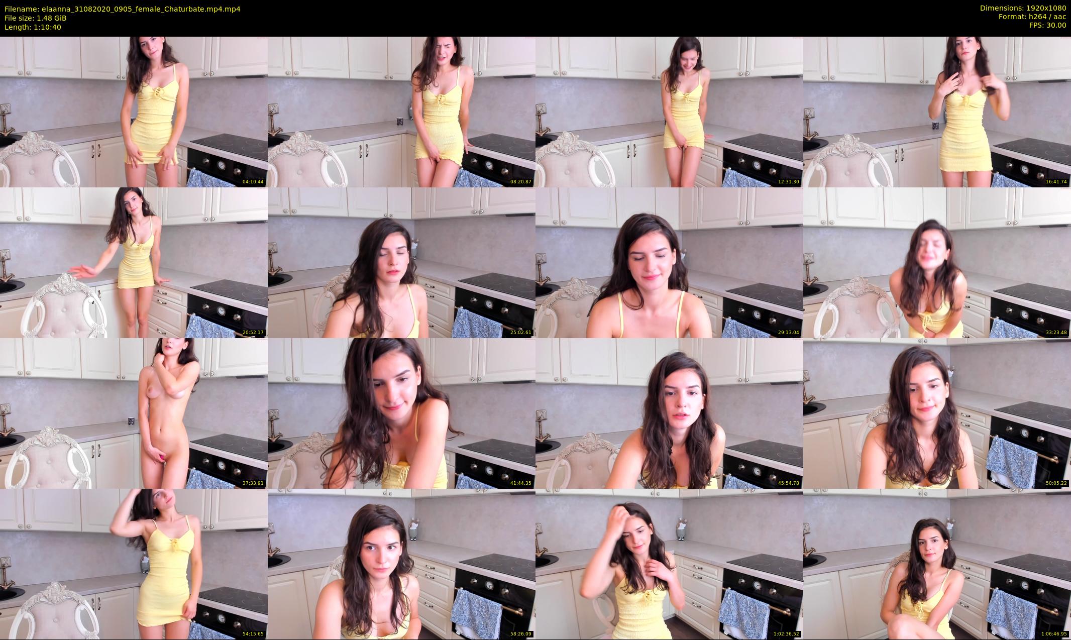 elaanna — 71 minute Chaturbate female cam show recording, 1080p, Aug 31, 2020