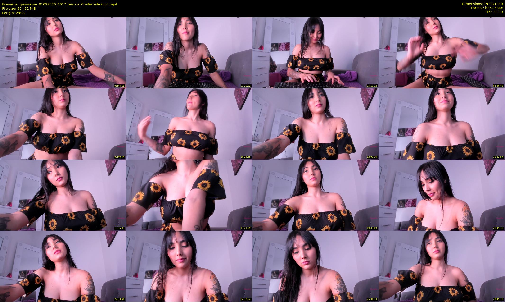 giannasue — 30 minute Chaturbate female cam show recording, 1080p, Sep 1, 2020