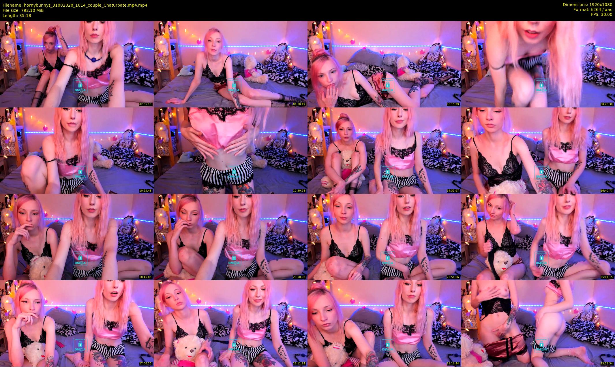 hornybunnys — 36 minute Chaturbate couple cam show recording, 1080p, Aug 31, 2020