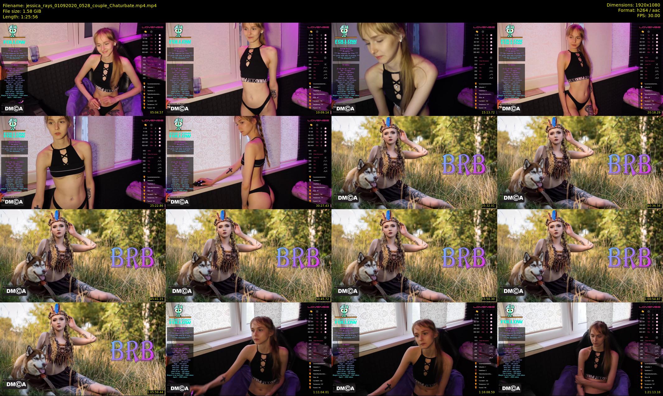 jessica_rays — 86 minute Chaturbate couple cam show recording, 1080p, Sep 1, 2020