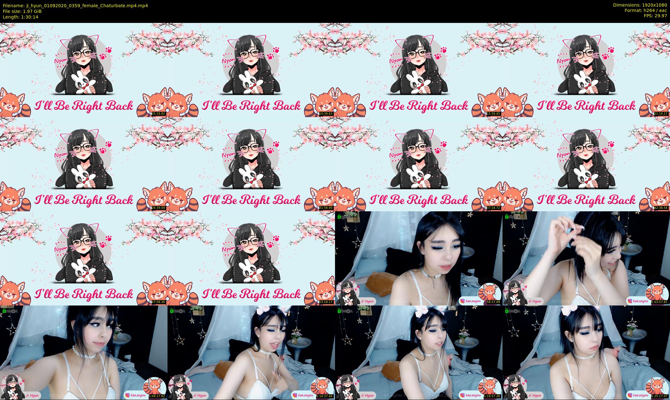 ji_hyun — 91 minute Chaturbate female cam show recording, 1080p, Sep 1, 2020