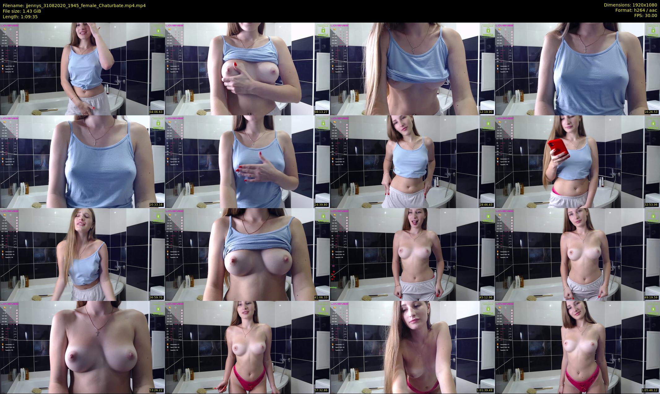 jjennys — 70 minute Chaturbate female cam show recording, 1080p, Aug 31, 2020