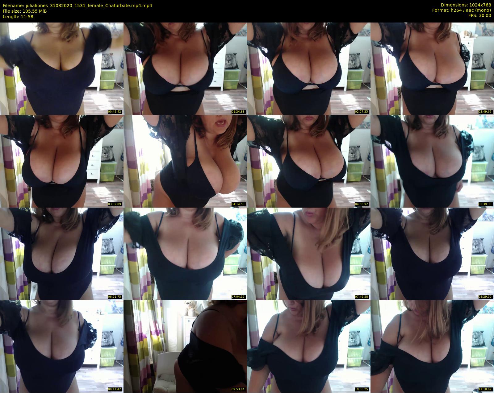 julialiones — 12 minute Chaturbate female cam show recording, 720p, Aug 31, 2020