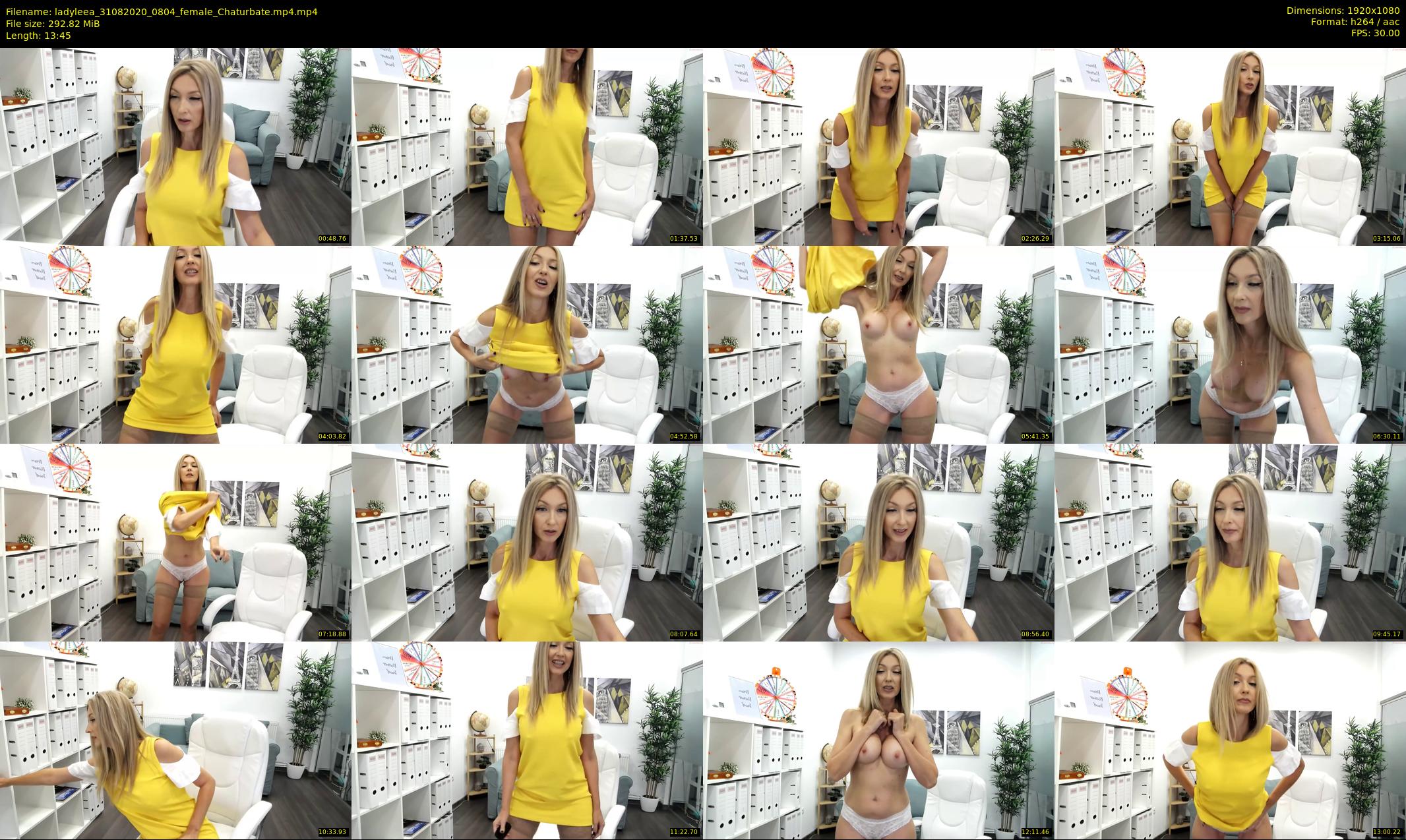 ladyleea — 14 minute Chaturbate female cam show recording, 1080p, Aug 31, 2020