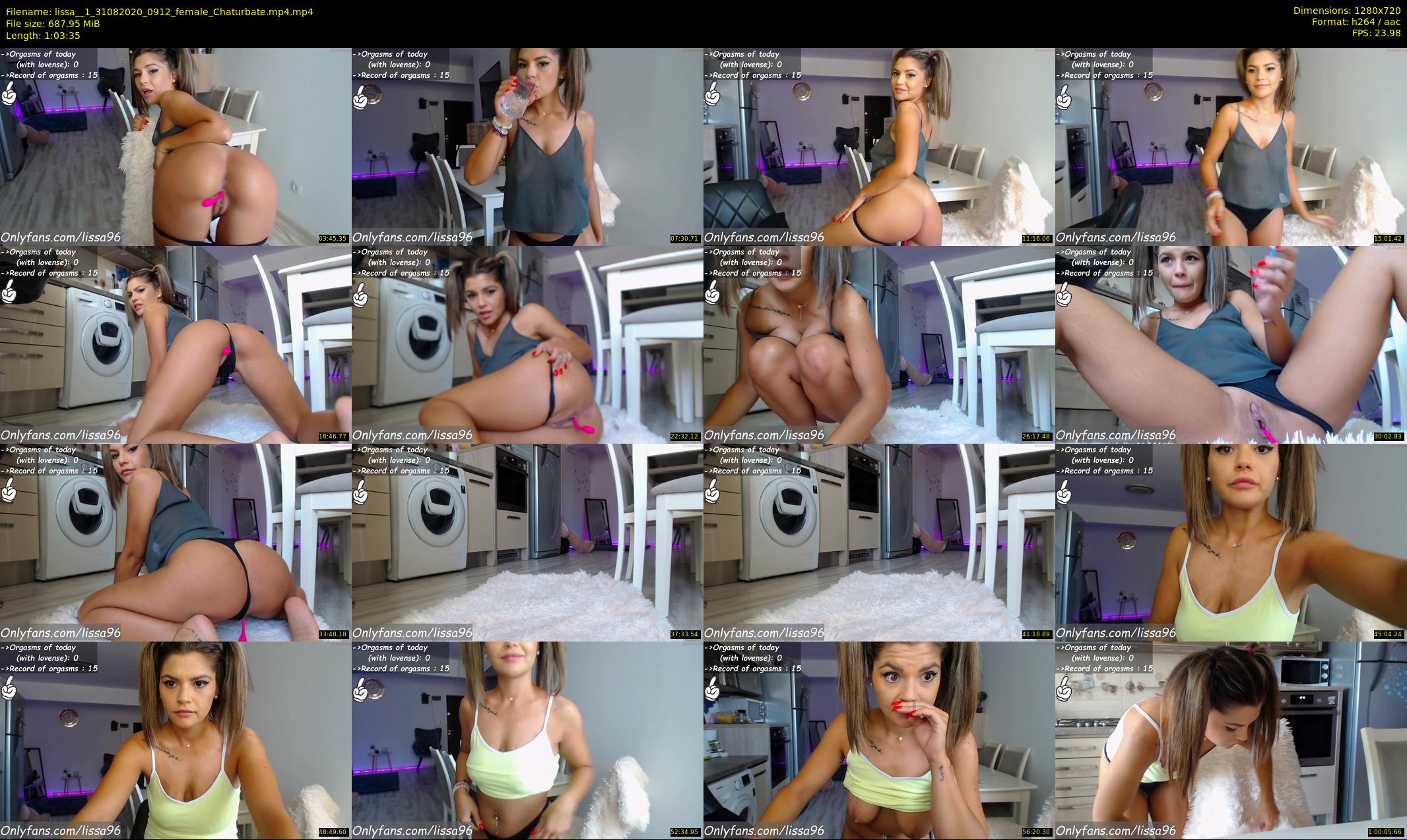 lissa__1 — 64 minute Chaturbate female cam show recording, 720p, Aug 31, 2020