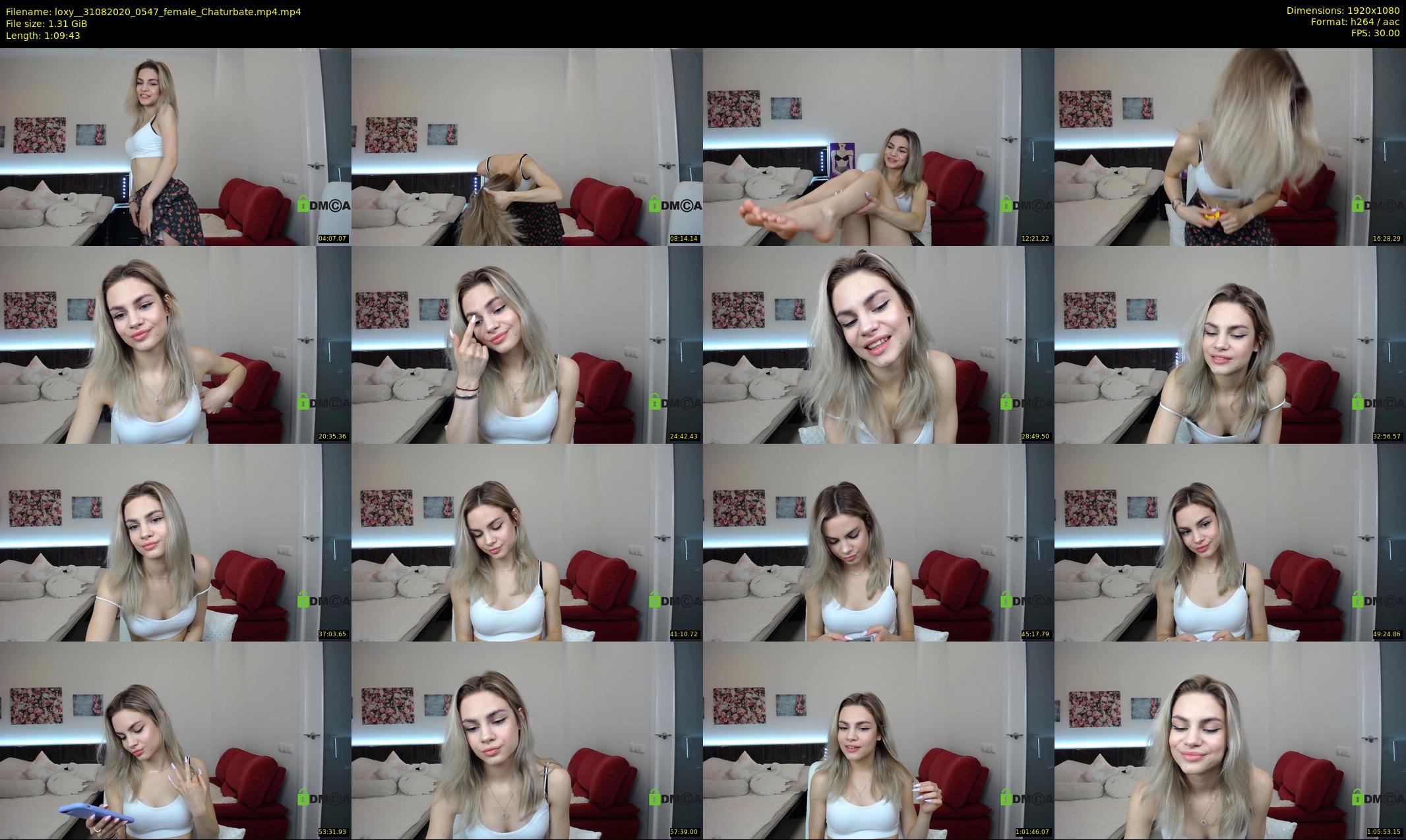 loxy_ — 70 minute Chaturbate female cam show recording, 1080p, Aug 31, 2020