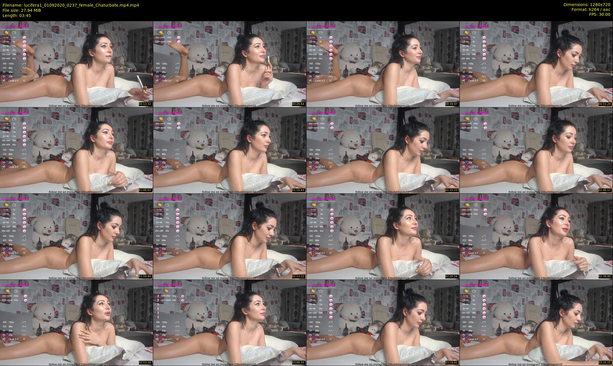 lucifera1 — 4 minute Chaturbate female cam show recording, 720p, Sep 1, 2020