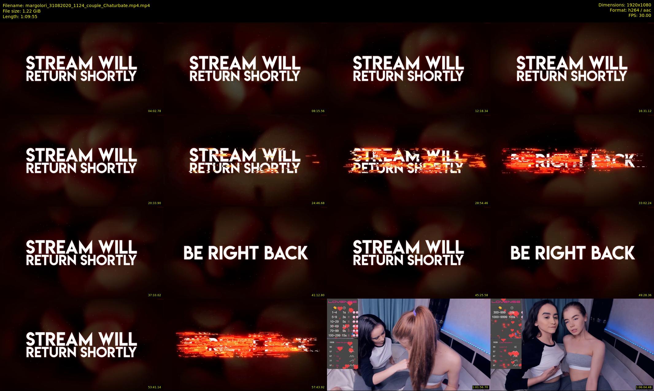 margolori — 70 minute Chaturbate couple cam show recording, 1080p, Aug 31, 2020