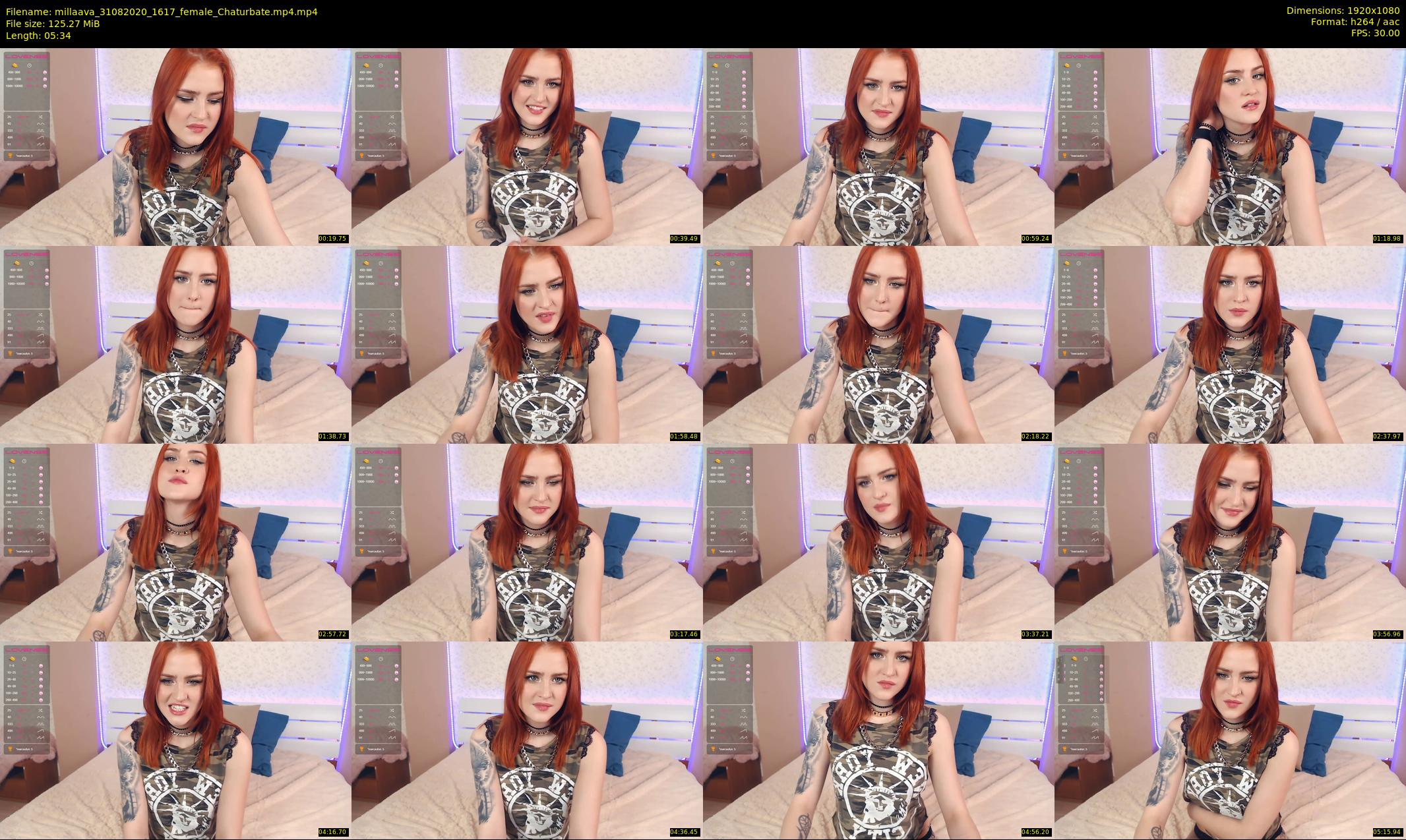 millaava — 6 minute Chaturbate female cam show recording, 1080p, Aug 31, 2020