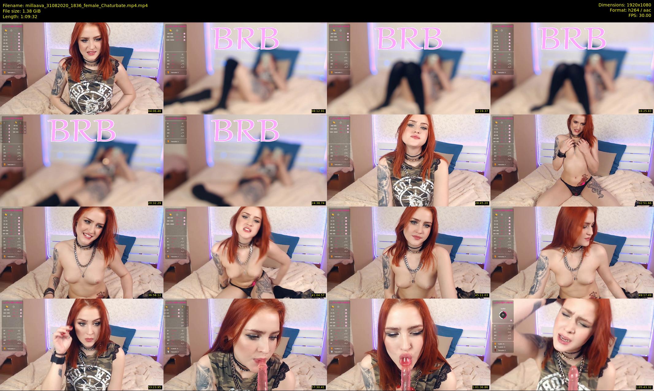 millaava — 70 minute Chaturbate female cam show recording, 1080p, Aug 31, 2020