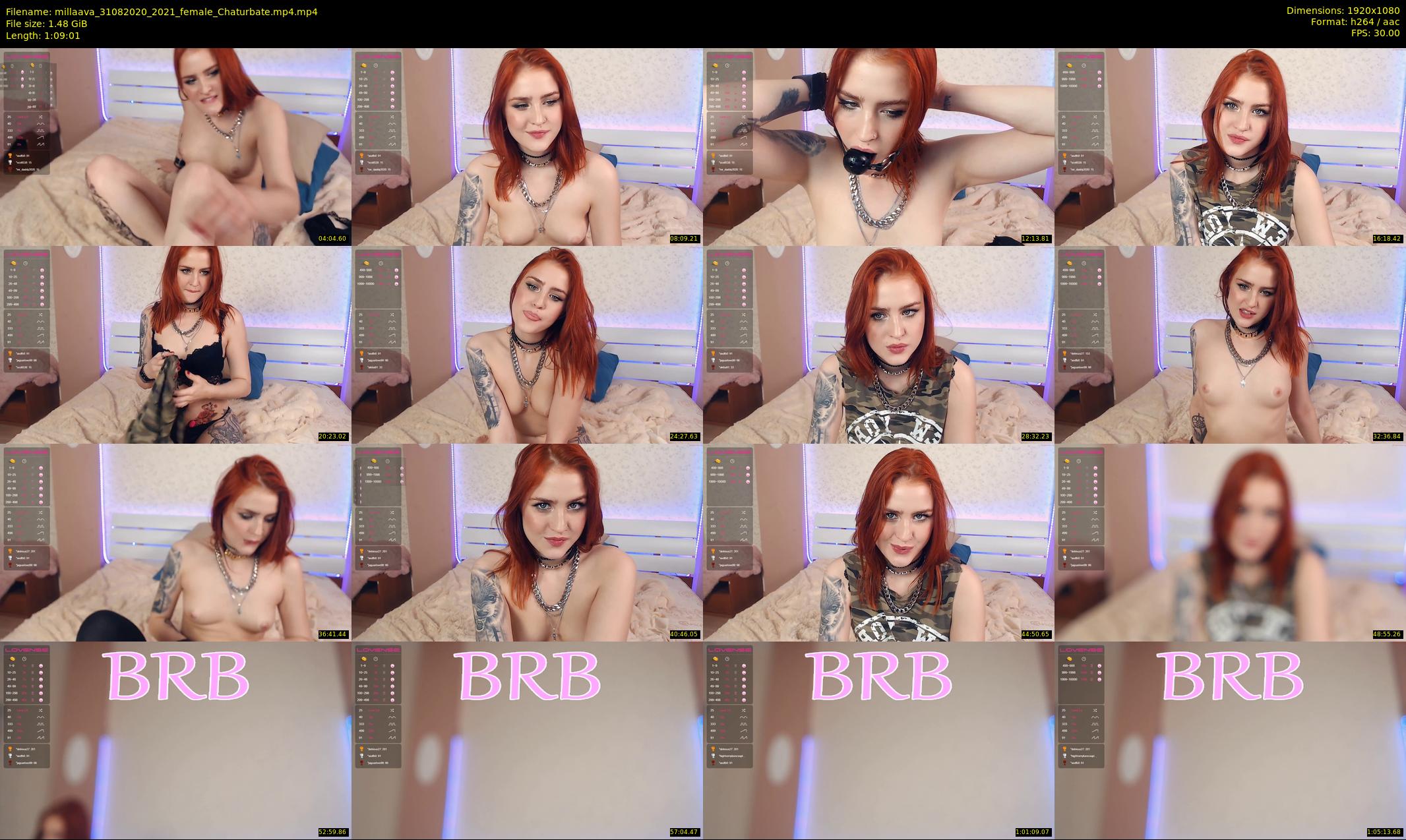 millaava — 70 minute Chaturbate female cam show recording, 1080p, Aug 31, 2020