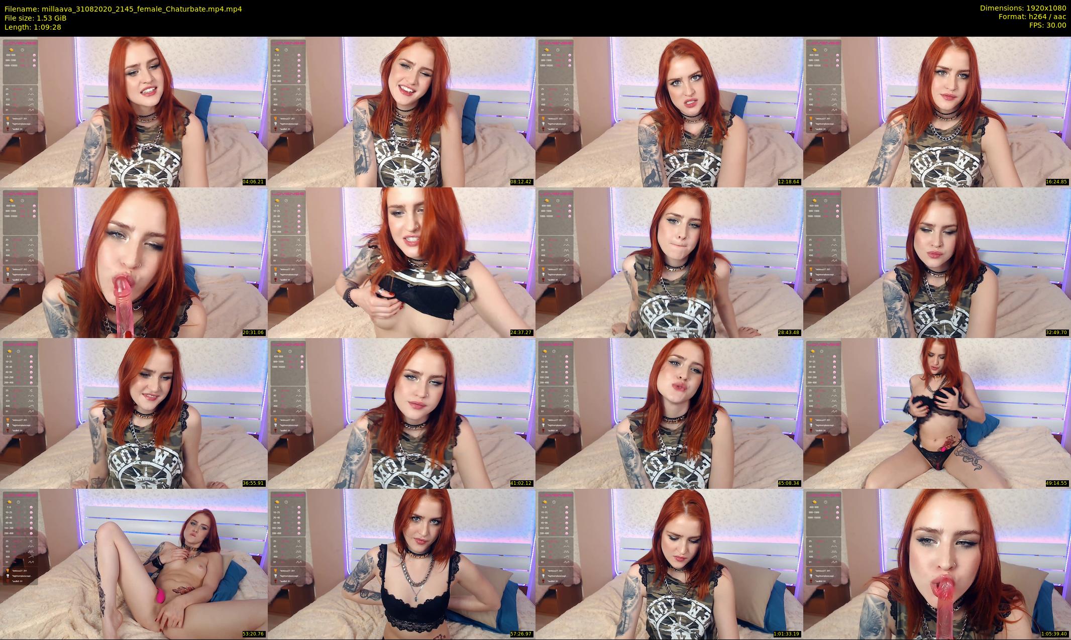 millaava — 70 minute Chaturbate female cam show recording, 1080p, Aug 31, 2020