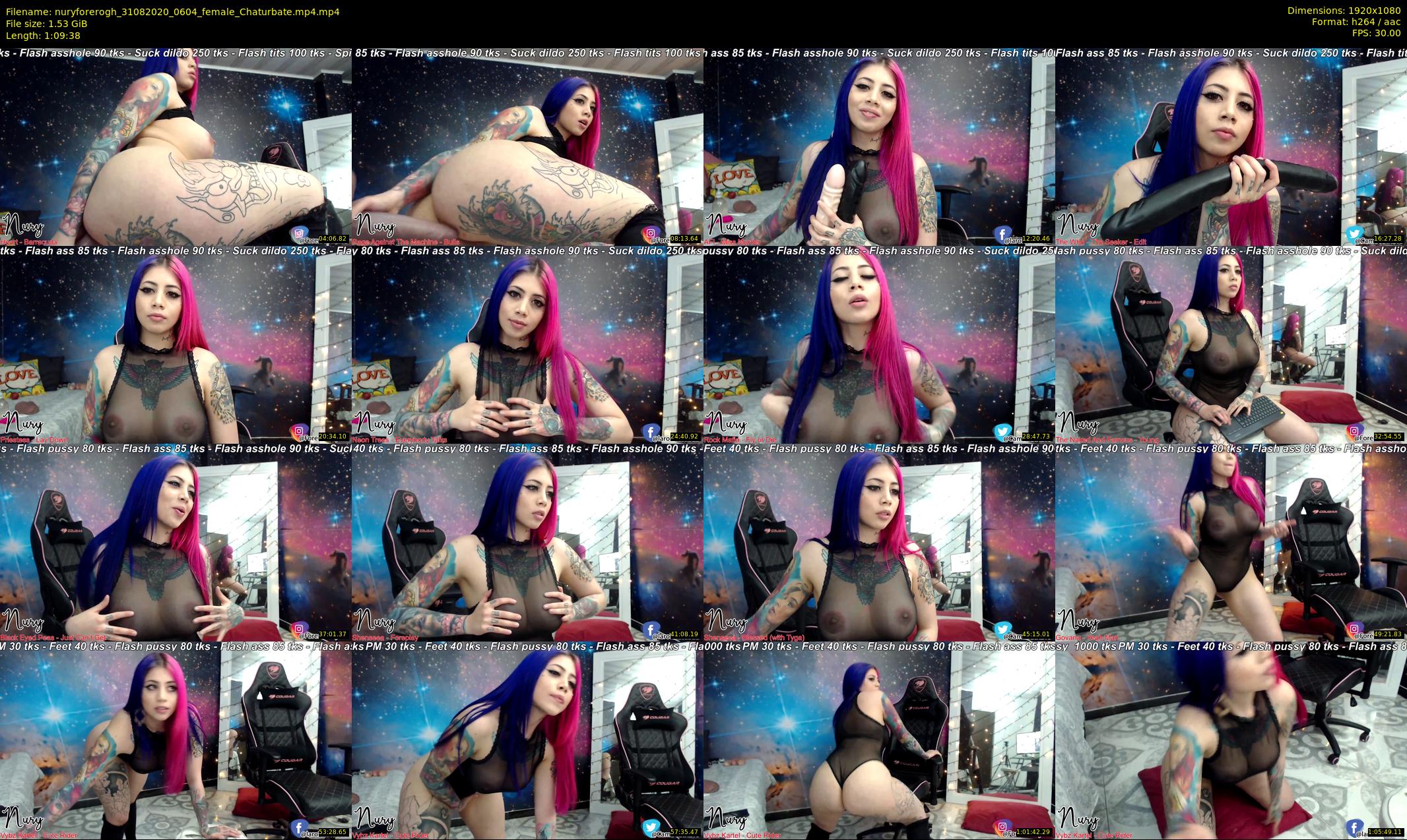 nuryforerogh — 70 minute Chaturbate female cam show recording, 1080p, Aug 31, 2020