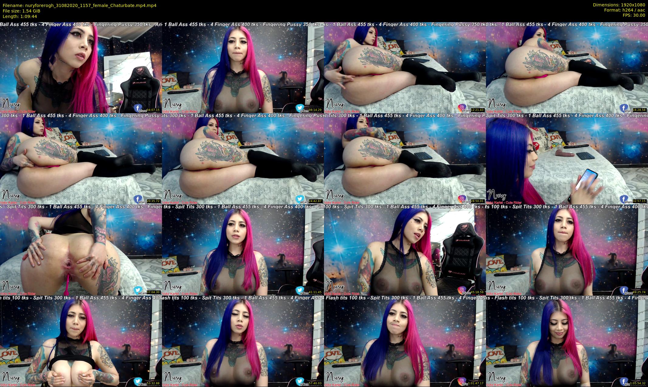 nuryforerogh — 70 minute Chaturbate female cam show recording, 1080p, Aug 31, 2020