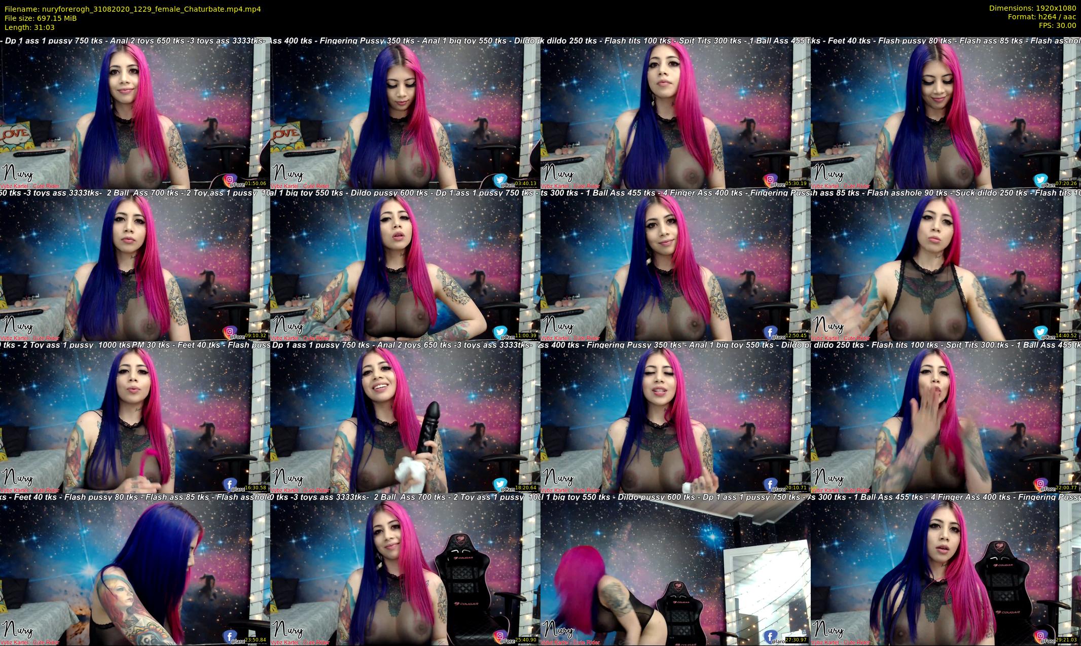 nuryforerogh — 32 minute Chaturbate female cam show recording, 1080p, Aug 31, 2020