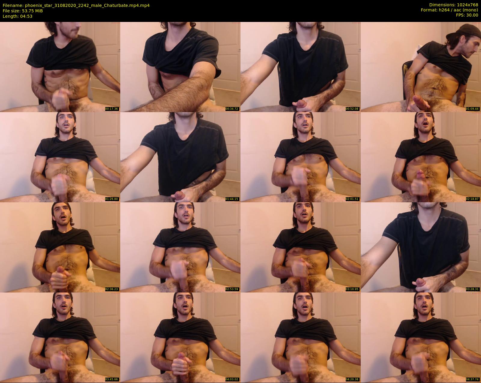 phoenix_star — 5 minute Chaturbate male cam show recording, 720p, Aug 31, 2020